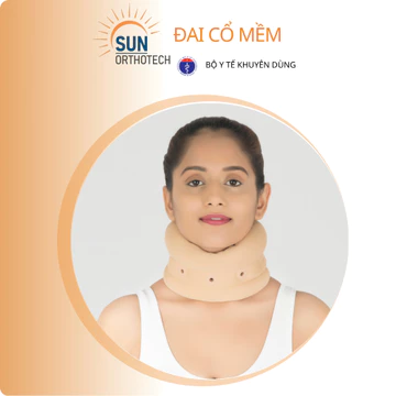 Đai Nẹp Cổ Chính Hãng Sun Orthotech, Đai Cổ Hỗ Trợ Cao Su Êm, Định Hình Cổ Tư Thế Đúng Chuẩn Y Khoa