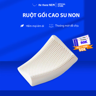 Ruột Gối Cao Su Non Cao Cấp He thong Nem Thiết Kế Cổ Công Thái Học Lượn Sóng Nằm Ngủ Chống Đau Cổ Vai Gáy, Giảm Ngáy
