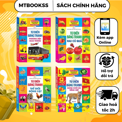 Sách - Combo Trọn Bộ 4 Cuốn Từ Điển Bằng Tranh