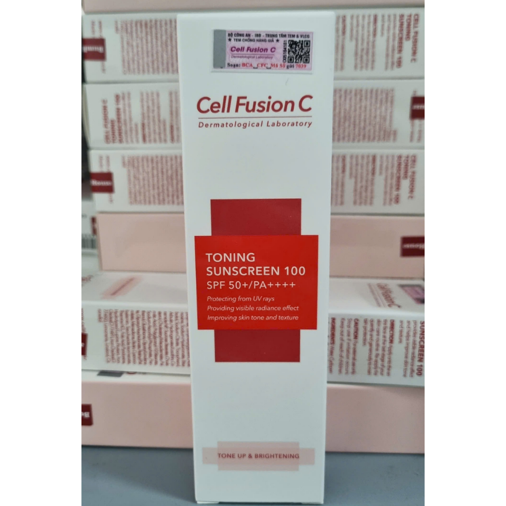 [HÀNG CTY] Kem Chống Nắng Cell Fusion C Toning Sunscreen 100 Tone Up & Brighting Nâng Tông Da SPF 50+/PA ++++  Tuýp 50ml