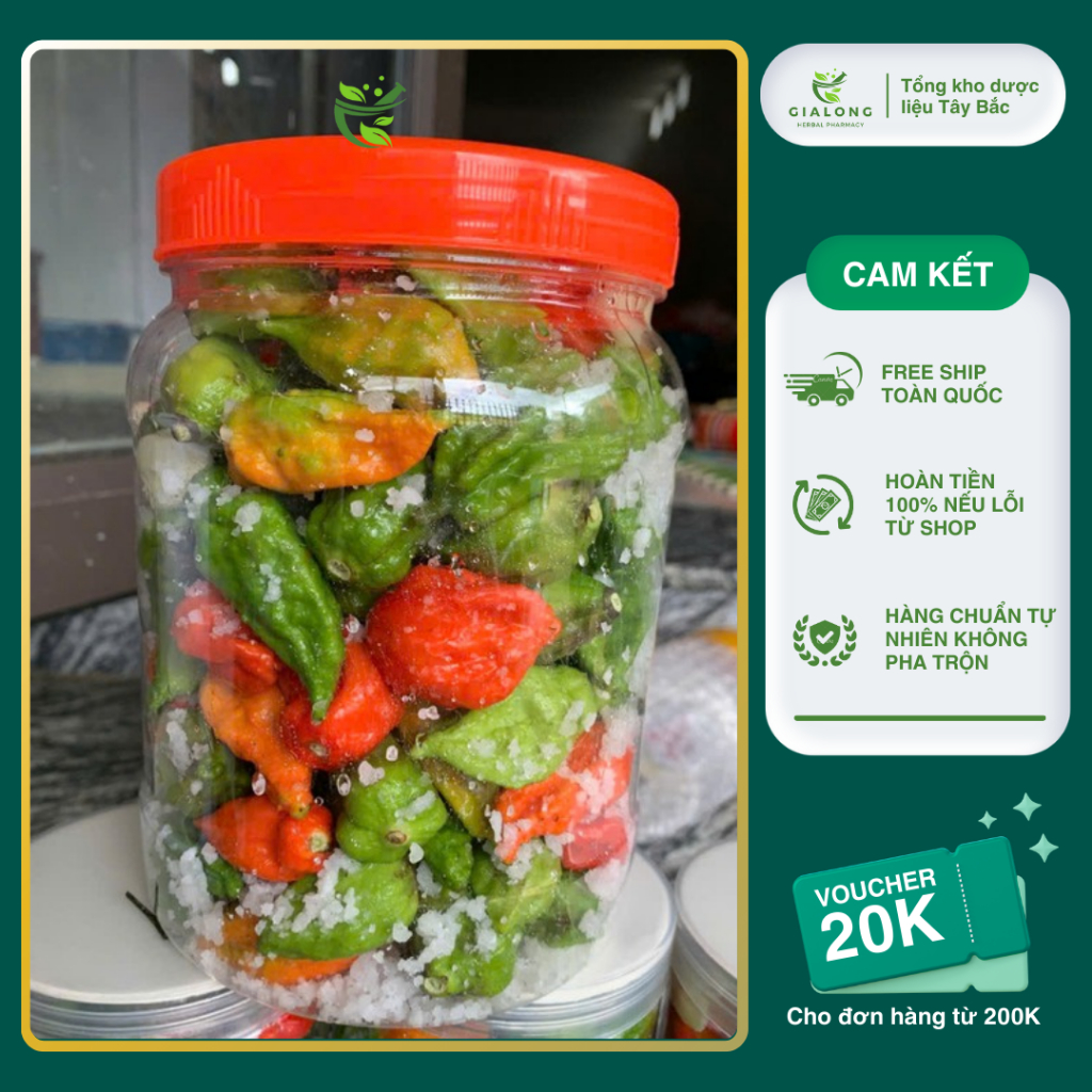 Ớt Trung Đoàn Mường Tè Lai Châu siêu cay Sóc Muối 250gram