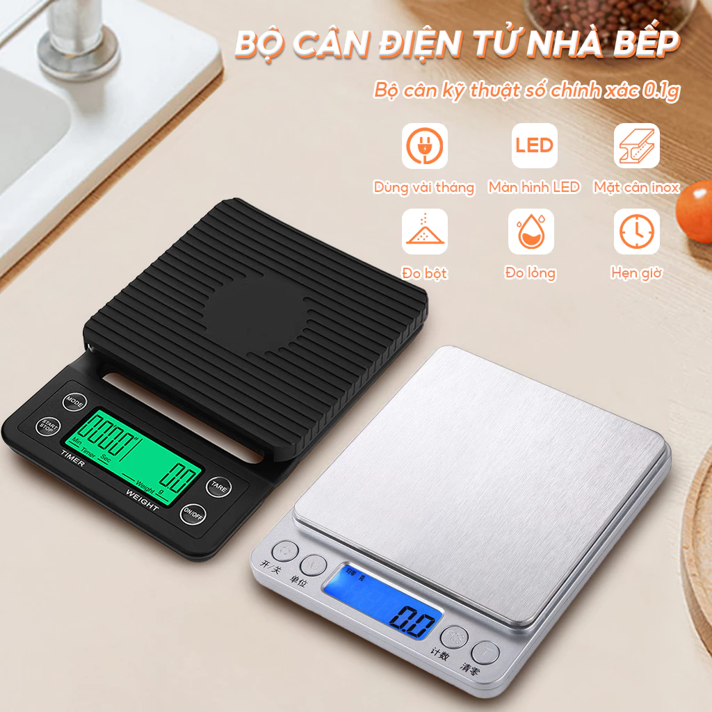 Cân tiểu ly điện tử mini nhà bếp