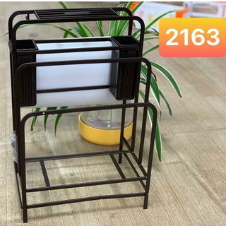 Kệ Cắm Dao Thớt Inox Kèm Ống Đũa, Kệ Để Đồ Nhà Bếp Inox Sơn Tĩnh Điện Không Gỉ Cam Homeware