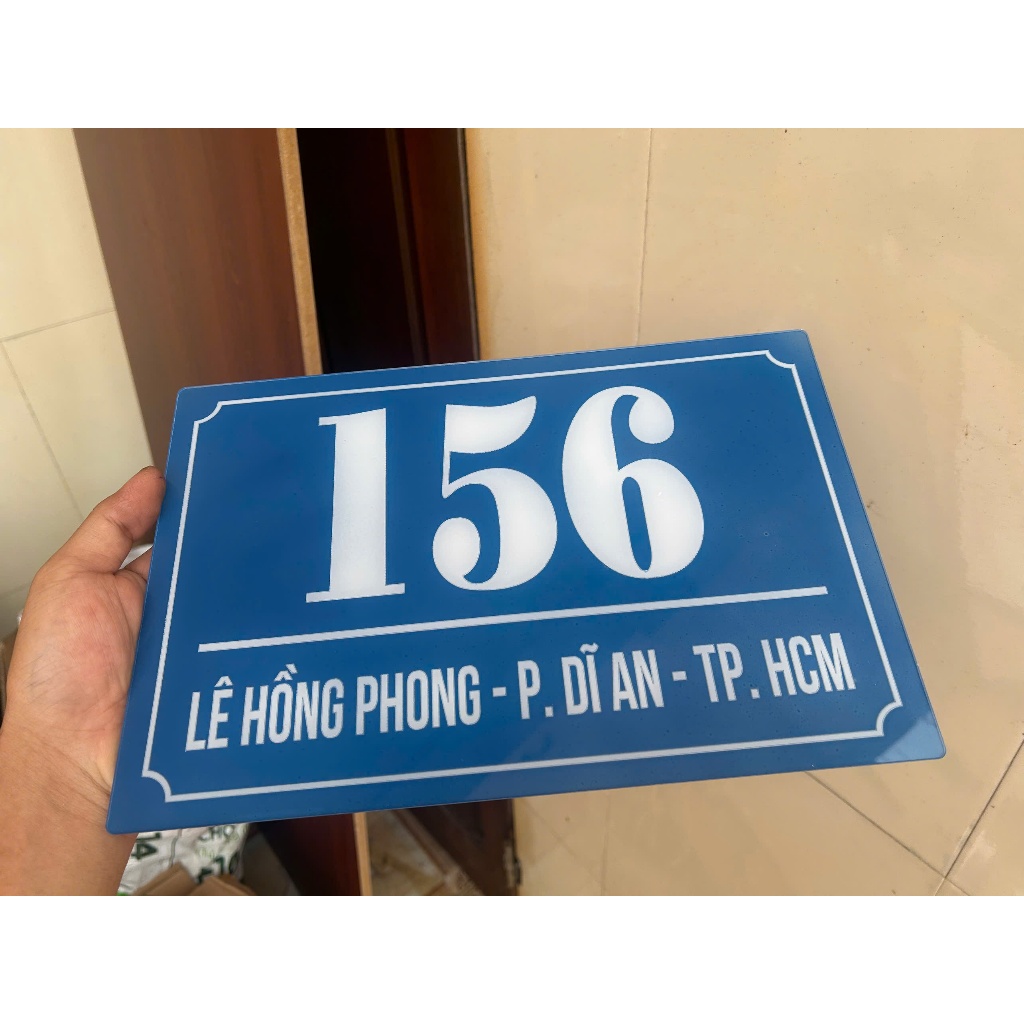 BẢNG BIỂN SỐ NHÀ MICA ( GIÁ RẺ )