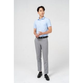 Quần âu nam ống đứng YODY vải nano cao cấp giữa co giãn thoải mái QAM3190