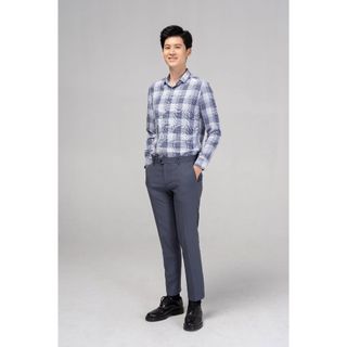 Quần âu nam ống đứng YODY vải nano cao cấp giữa co giãn thoải mái QAM3190
