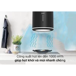 Hút Mùi Áp Tường Trụ Tròn KAFF / KF WL2038B - Kiệt Tác Cao Cấp - Công Nghệ Đỉnh Nhất 2025 - Top Bán Chạy Châu Âu — ảnh 3