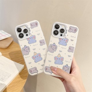 Ốp Lưng iPhone Voi Con IMD Cứng Trắng, Chống Sốc, Bảo Vệ Camera - iP 6/7/8/Plus/X/XS/XR/11/12/13/14/15/16/17/Pro/Max/Air
