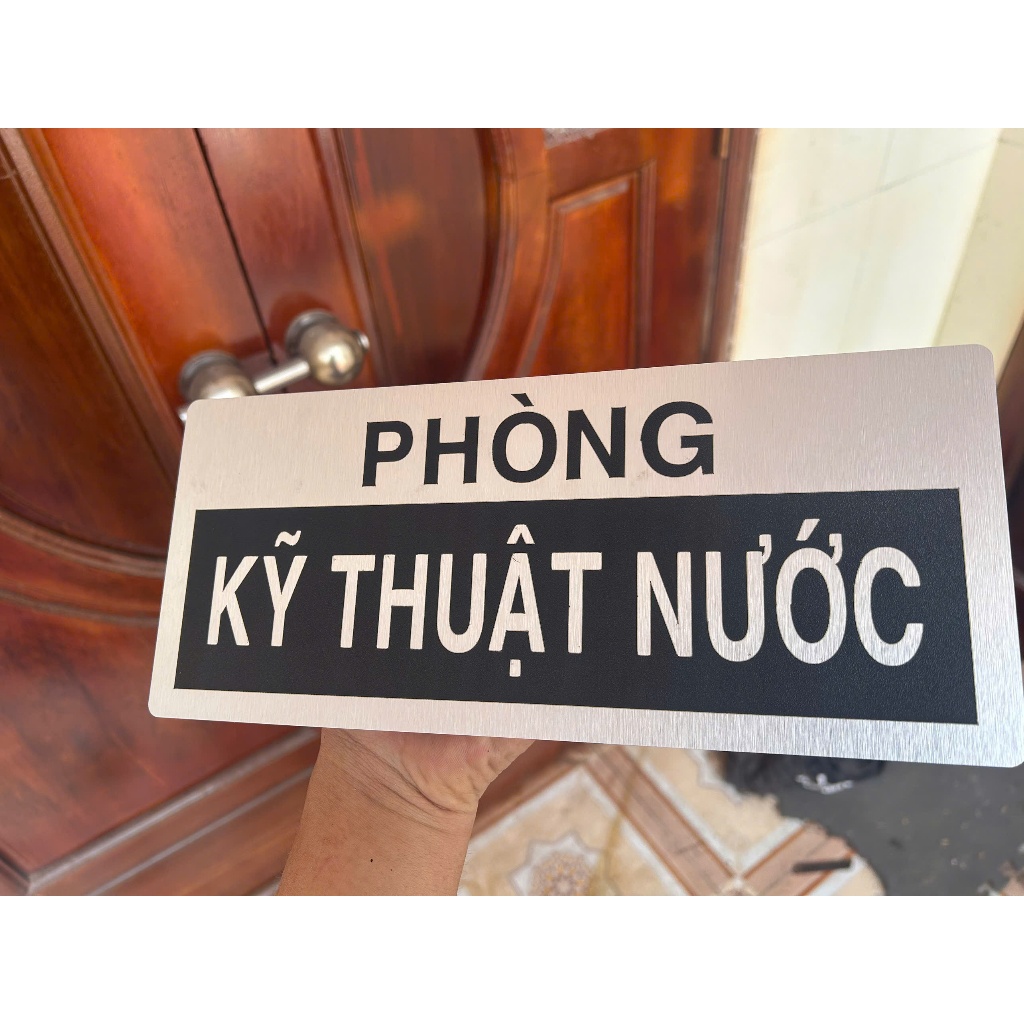 Biển Phòng Ban Alu BẠC XƯỚC , Bảng Tên Phòng, THEO YÊU CẦU