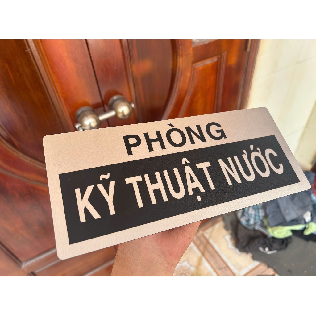 Biển Phòng Ban Alu BẠC XƯỚC , Bảng Tên Phòng, THEO YÊU CẦU