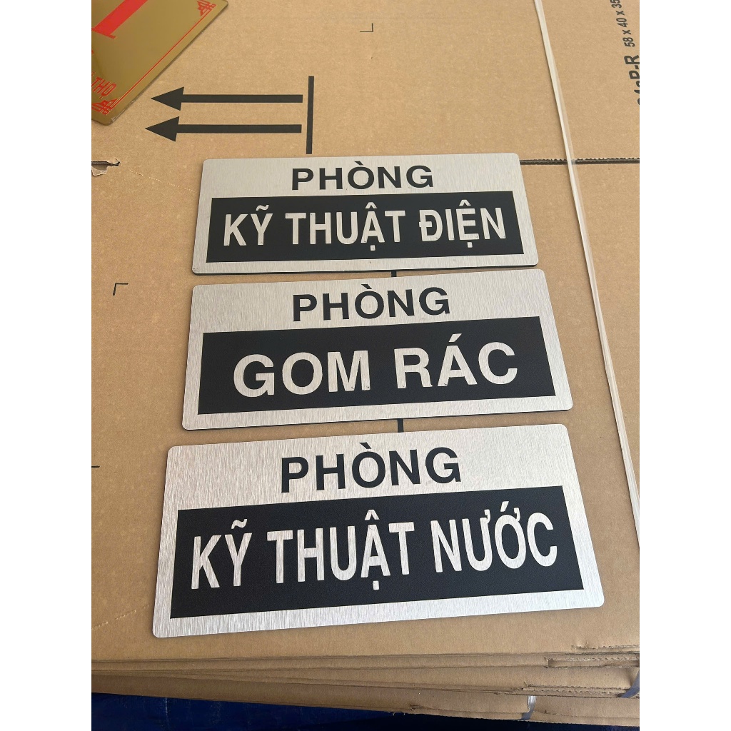 Biển Phòng Ban Alu BẠC XƯỚC , Bảng Tên Phòng, THEO YÊU CẦU
