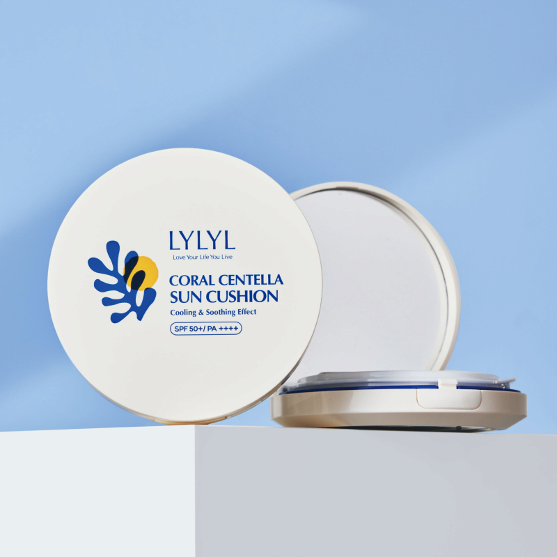 Cushion chống nắng 3 trong 1 LYLYL CORALCENTELLA SUN CUSHION 25g | DAMDAVN