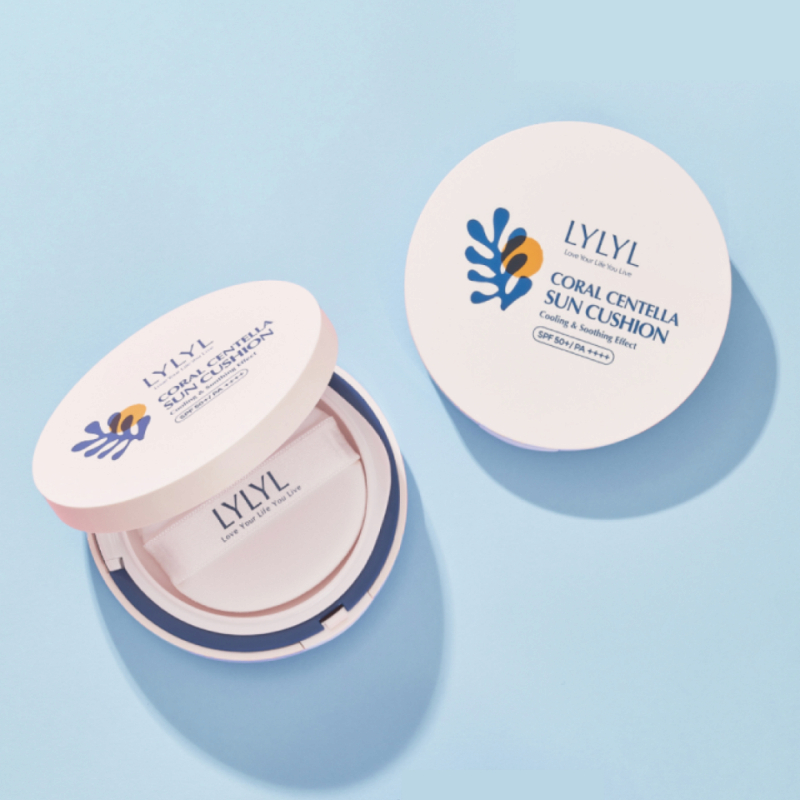 Cushion chống nắng 3 trong 1 LYLYL CORALCENTELLA SUN CUSHION 25g | DAMDAVN