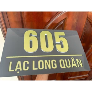 BẢNG SỐ NHÀ Alcorest GHI XÁM + XƯỚC ĐỒNG. LÀM THEO yêu cầu