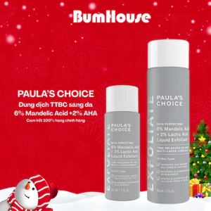 Dung dịch Paula's Choice Skin Perfecting 6% Mandelic Acid+2% Lactic Acid Liquid Exfoliant 30ml/88ml