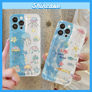 Ốp Lưng iPhone Đại Dương Viền Thẳng Chống Sốc, Trong Suốt Bảo Vệ Camera - iP 7/8/X/XS/11/12/13/14/15/16/17/Plus/Pro/Max