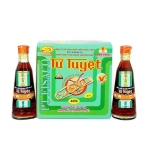 Thùng 6 Chai Thủy Tinh 320ml Nước Mắm Nhĩ Cá Cơm Truyền Thống Nguyên Chất 40 Độ Đạm Hiệu Con Cá Vàng