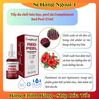 Serum Red Peel COMPLIMENT AHA 30% + BHA 2% Thu Nhỏ Lỗ Chân Lông, Dưỡng Sáng Da của Nga