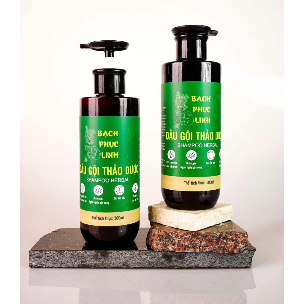 Combo Dầu Gội & Dầu Xả Thảo Dược Bạch Phục Linh – Dưỡng Tóc Mềm Mượt, Thơm Mát