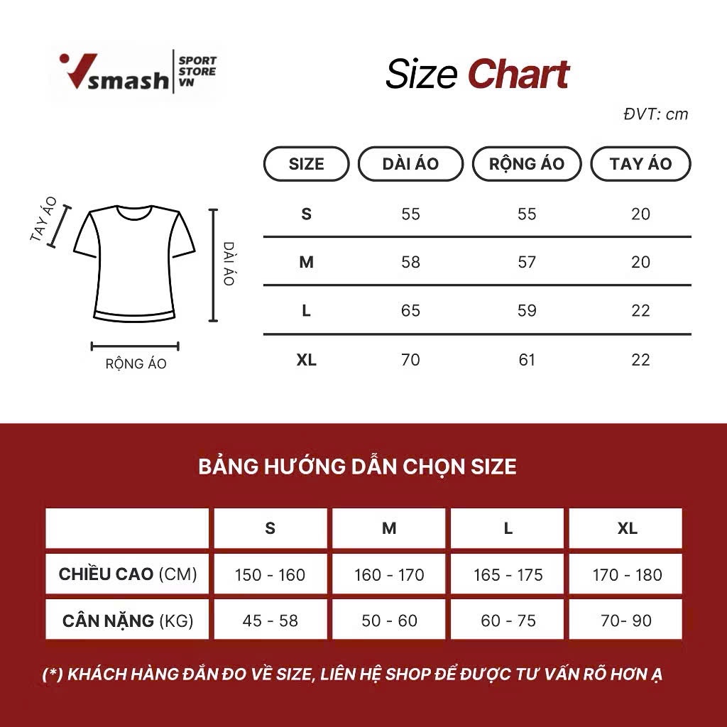 Áo Thun Cầu Lông Nam Nữ Vsmash Sportwear –  IN NỔI "I LUV BADMTINON" – Vải Bông Em Bé Mềm Mịn, Thoáng Mát, Thấm hút tốt