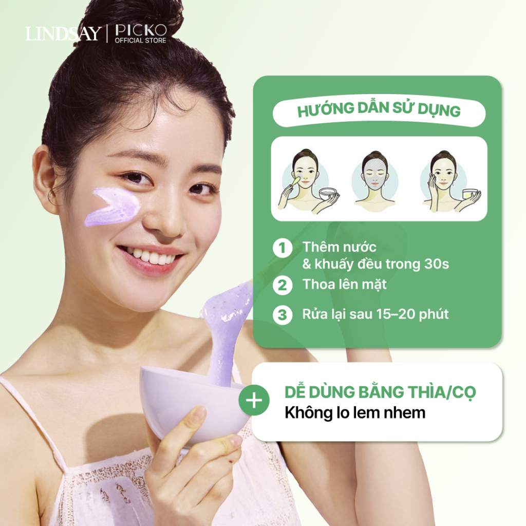 [QUÀ TẶNG KHÔNG BÁN] Mặt nạ dẻo dùng 1 lần kèm muỗng Lindsay Re:natural Modeling Mask