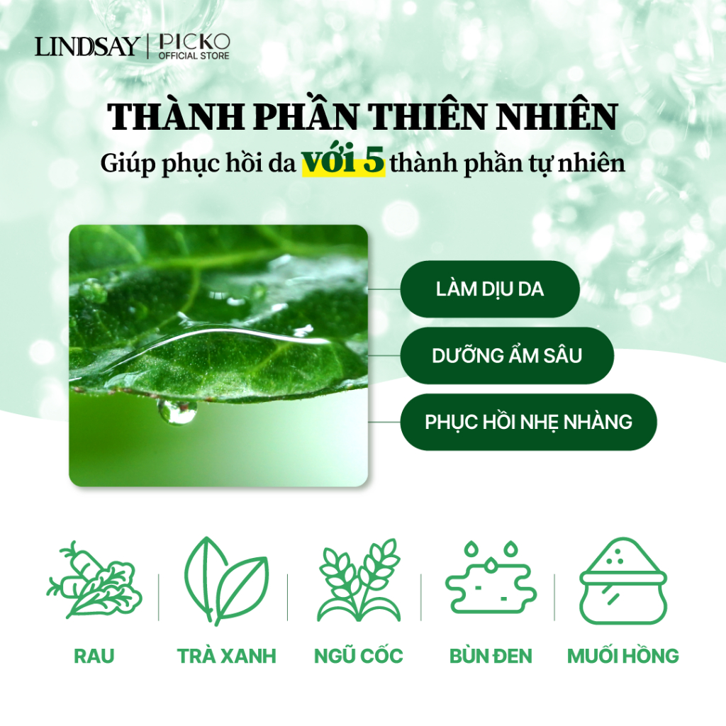 [QUÀ TẶNG KHÔNG BÁN] Mặt nạ dẻo dùng 1 lần kèm muỗng Lindsay Re:natural Modeling Mask