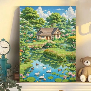 [Sale 50%, 30x40cm] Tranh Số Hóa , tranh sơn dầu HOẠT HINH· CÓ KHUNG VÀ DỤNG CỤ VẼ, Tranh Sơn Dầu Tổng Hợp Nhiều Mẫu