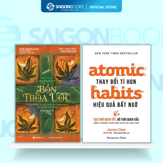 Combo Sách - Bốn Thỏa Ước & Atomic Habits