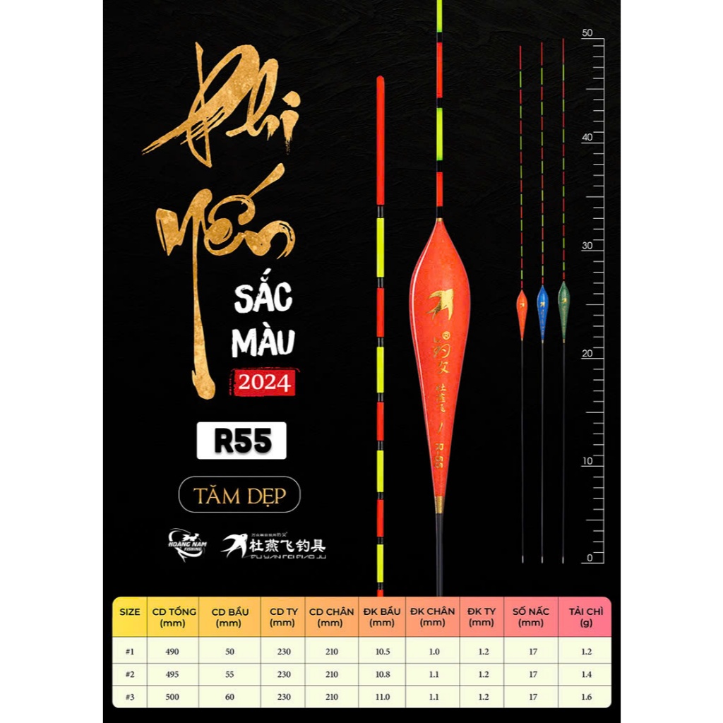 PHAO PHI YẾN SẮC MÀU R55 - R79 - R72