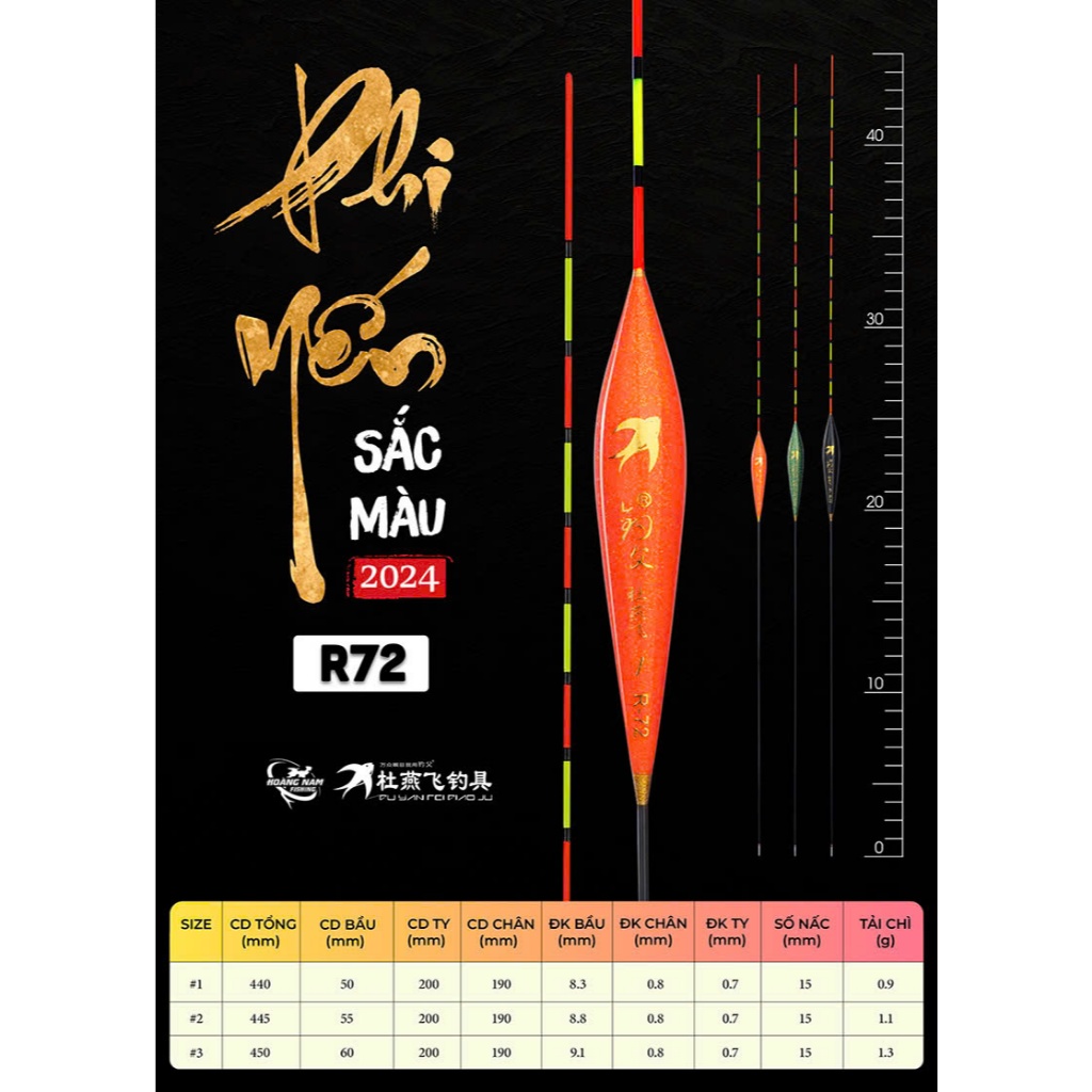 PHAO PHI YẾN SẮC MÀU R55 - R79 - R72