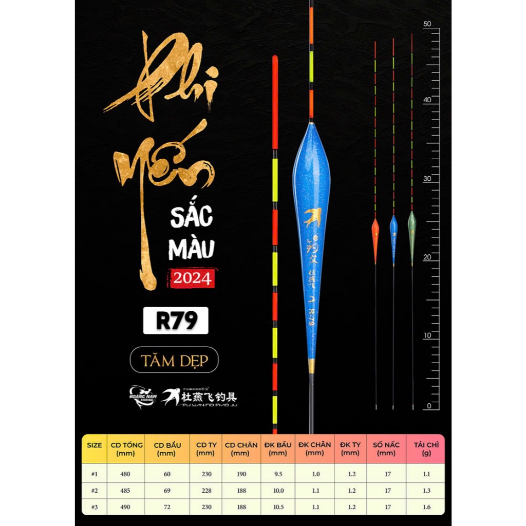 PHAO PHI YẾN SẮC MÀU R55 - R79 - R72