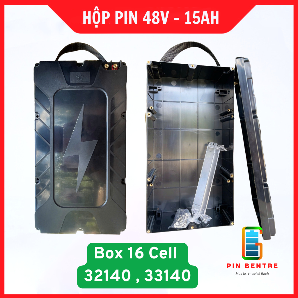 Hộp Pin Xe Điện 48V Chứa 16 Cell 32140 (33140) Có Quai Xách [PBT247 ...