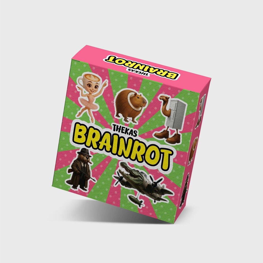 Bộ Trò Chơi Brainrot Giấy Cứng Giải Trí Hấp Dẫn Phù Hợp Mọi Đối Tượng Chơi Nhóm