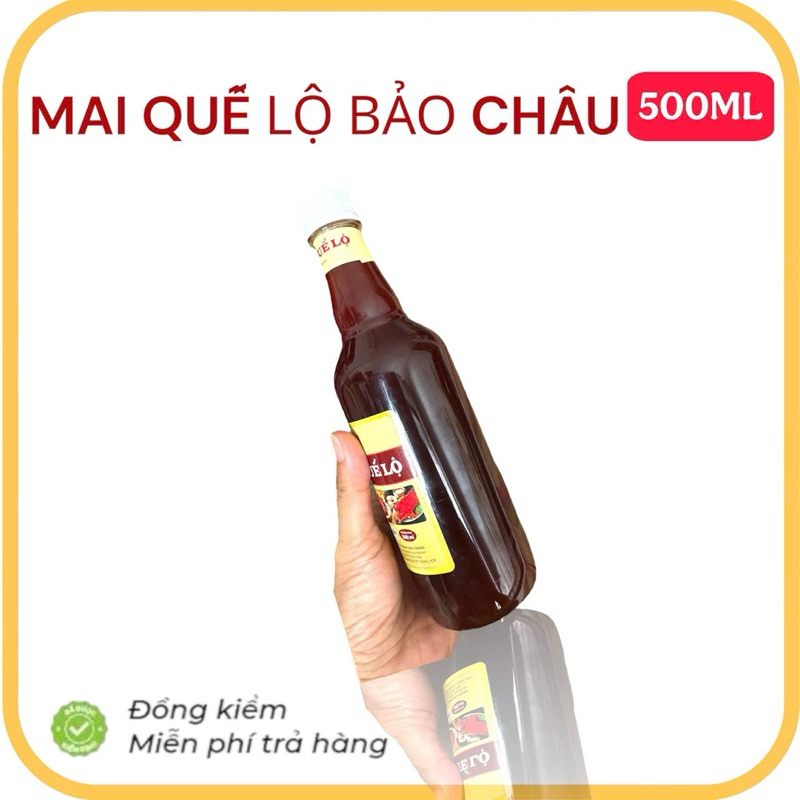 1 thùng Mai Quế Lộ Bảo Châu chai 500ml chuẩn hàng loại 1 dùng ướp thịt, làm bánh gia vị chính trong các món Hoa
