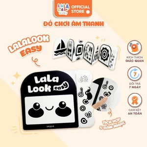 Sách âm thanh Lalalook Easy Lalala baby đồ chơi kích thích thị giác phát triển não bộ cho bé