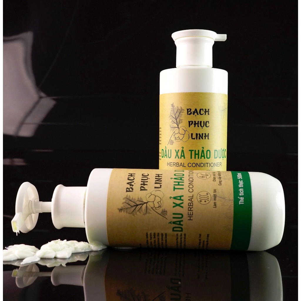 Combo Dầu Gội & Dầu Xả Thảo Dược Bạch Phục Linh – Dưỡng Tóc Mềm Mượt, Thơm Mát