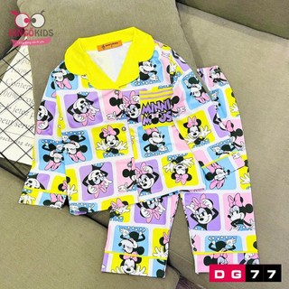Sét đồ thun lạnh tay dài mặc ngủ bé gái in 3D tiểu thư xinh xăn dễ thương cho bé từ 10 đến 40kg