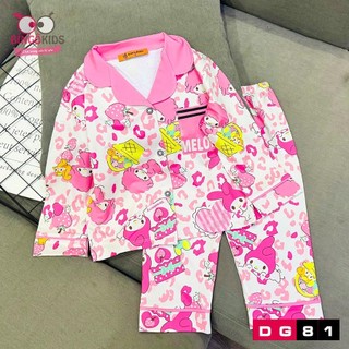 Sét đồ thun lạnh tay dài mặc ngủ bé gái in 3D tiểu thư xinh xăn dễ thương cho bé từ 10 đến 40kg