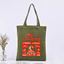 Túi Tote vải Canvas xanh matcha in hình Việt Nam - túi vải xanh lá CÓ KHÓA KÉO thời trang đựng đồ du lịch đi học tuie05