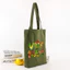 Túi Tote vải Canvas xanh matcha in hình Việt Nam - túi vải xanh lá CÓ KHÓA KÉO thời trang đựng đồ du lịch đi học tuie05