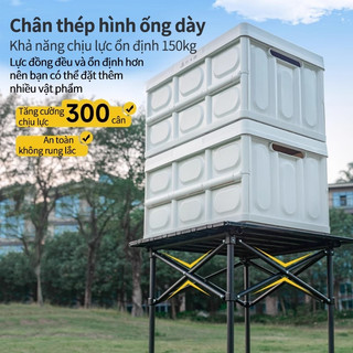 Bàn cắm trại gấp, du lịch cắm trại ngoài trời, bàn gấp làm bằng hợp kim carbon, sơn tĩnh điện