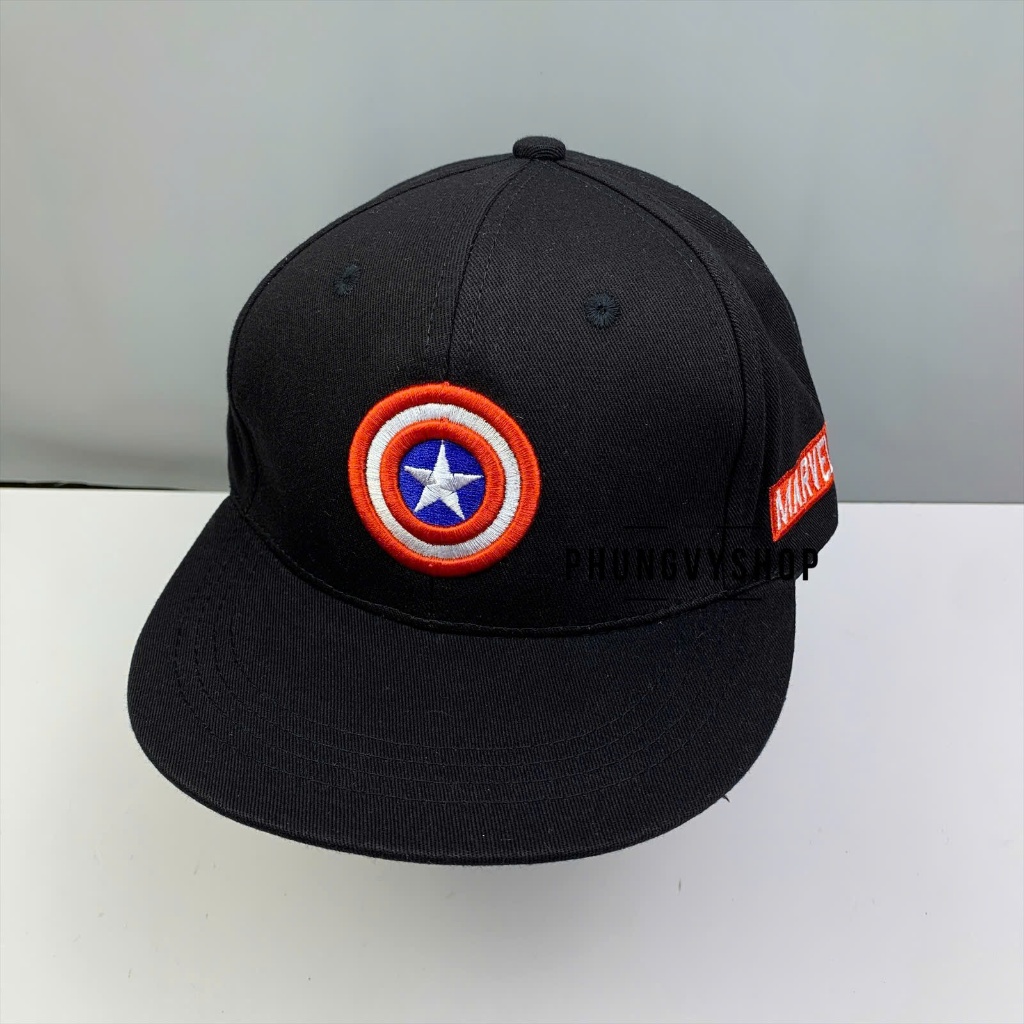 Bé 3-7 TUỔI/ Mũ lưỡi trai hiphop snapback trẻ em trai gái phungvyshop- Nón / Kết trung Siêu nhân NGOISAOMARVEL /