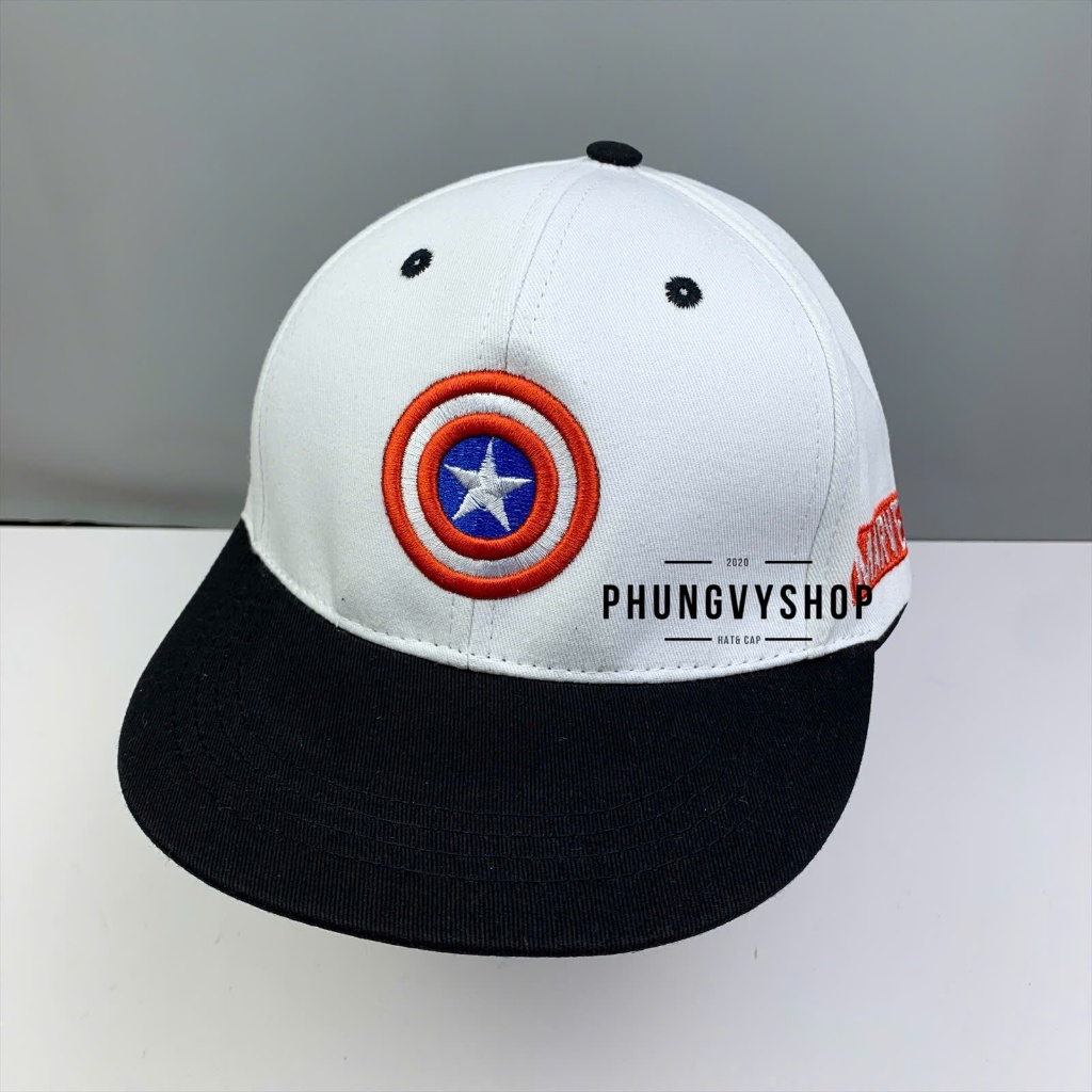 Bé 3-7 TUỔI/ Mũ lưỡi trai hiphop snapback trẻ em trai gái phungvyshop- Nón / Kết trung Siêu nhân NGOISAOMARVEL /