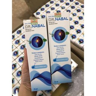 [✨CHÍNH HÃNG KÈM QUÀ] Dung Dịch Xịt Mũi Dr Nasal Kháng Khuẩn Nano Bạc Hỗ Trợ Nghẹt Mũi Cho Người Lớn 70ml