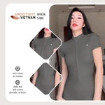 Bộ Jumpsuit Gym Nữ Dài - Chất Liệu Spandex Cao Cấp SmoothFitVN J 8305 Co Dãn 4 Chiều - Gym, Yoga, Pilates, Pickleball — ảnh 2