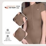 Bộ Jumpsuit Gym Nữ Dài - Chất Liệu Spandex Cao Cấp SmoothFitVN J 8305 Co Dãn 4 Chiều - Gym, Yoga, Pilates, Pickleball — ảnh 6