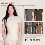 Bộ Jumpsuit Gym Nữ Dài - Chất Liệu Spandex Cao Cấp SmoothFitVN J 8305 Co Dãn 4 Chiều - Gym, Yoga, Pilates, Pickleball — ảnh 8