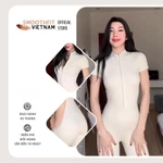 Bộ Jumpsuit Gym Nữ Dài - Chất Liệu Spandex Cao Cấp SmoothFitVN J 8305 Co Dãn 4 Chiều - Gym, Yoga, Pilates, Pickleball — ảnh 1
