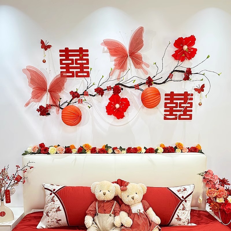 Set trang trí đám cưới mix cành lá phụ kiện - Kem Shop K109