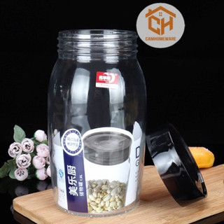 Lọ Thuỷ Tinh Đựng Hạt, Thực Phẩm Nắp Xoáy Inox Deli Cam Homeware